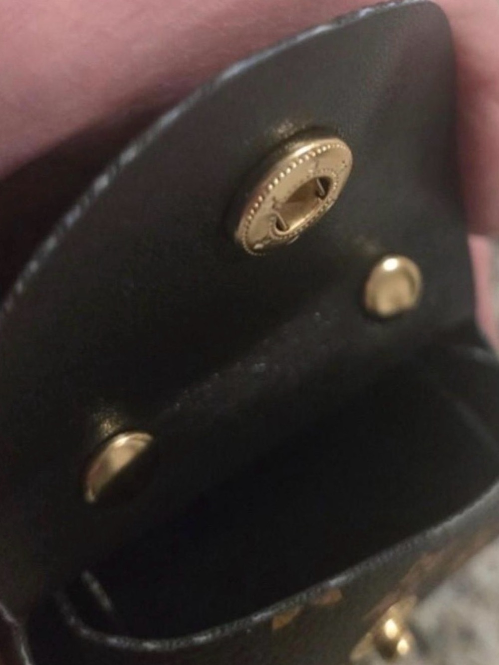 DESIGNER Brown and Gold Monogram Bag Charm - Picture 7 of 7